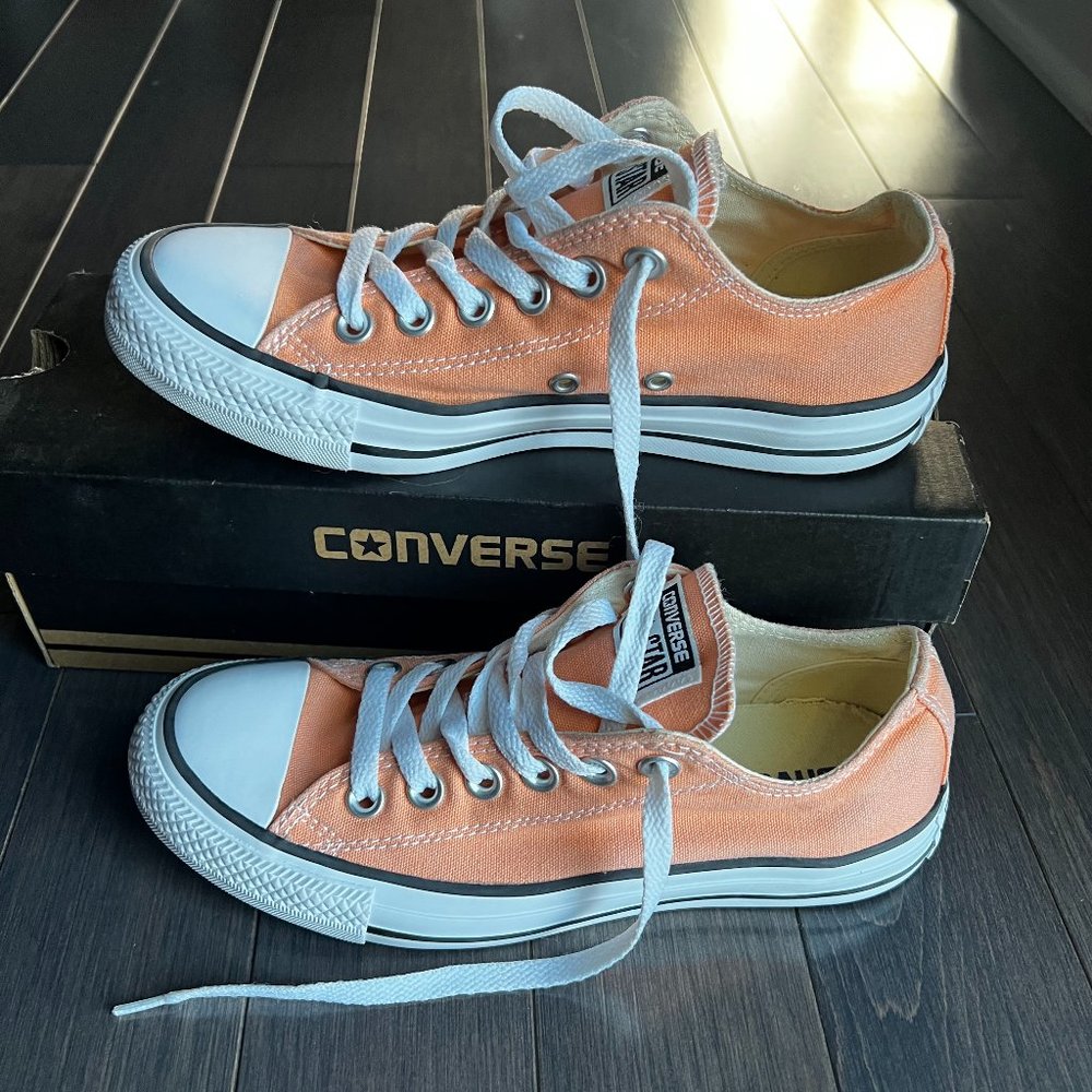Converse Orange Chuck Taylor Classic All Star Sneakers Women's Size 6.5